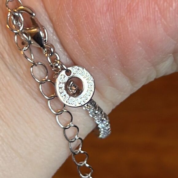 CZ by Kenneth Jay Lane Adjustable Sparkling Bracelet or Anklet - New with Tags - Picture 7 of 12
